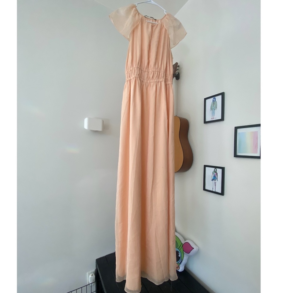 Zara Peach Maxi Dress